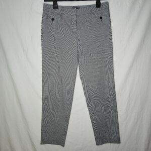 Jacob Ladies Black And White  Houndstooth Print Dress Pants Fitted Size 6